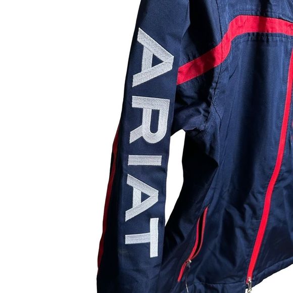 Ariat Womens Team II Riding Waterproof Rain Jacket Hooded XS - Picture 2 of 4
